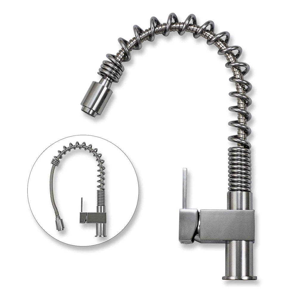 KuKoo Évier de Cuisine en Acier Inoxydable avec Robinet Rainbow