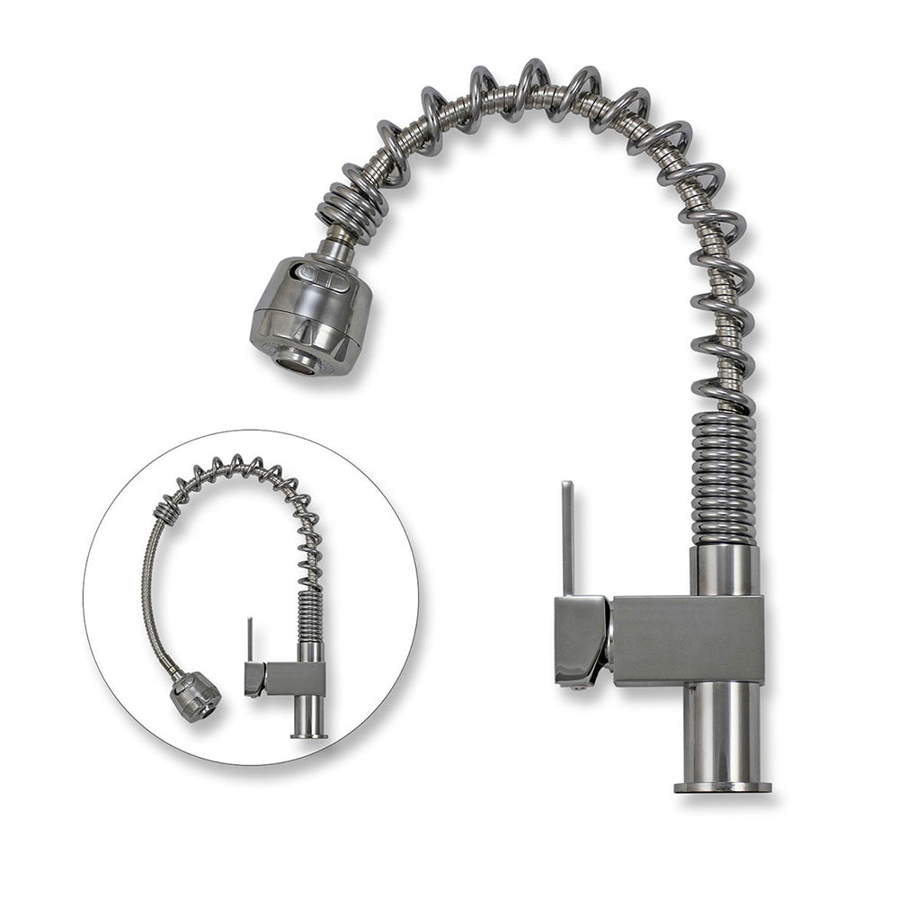 KuKoo Évier de Cuisine en Acier Inoxydable avec Robinet Padstow