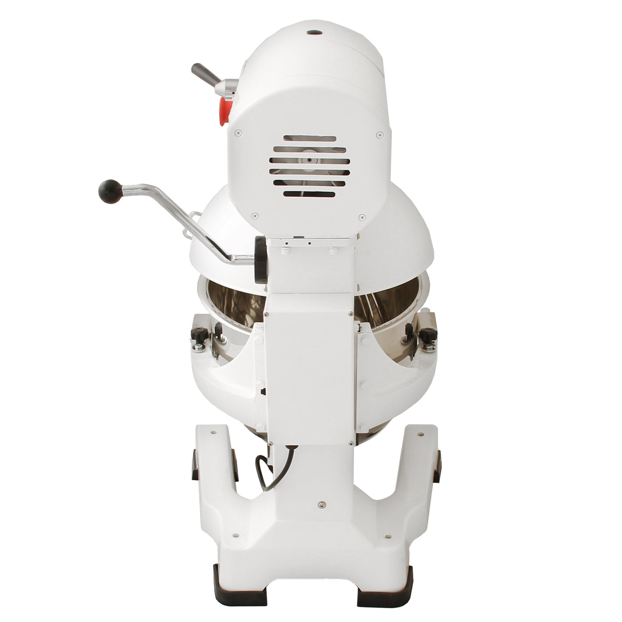 Robot pâtissier commercial KuKoo de 20 L, finition blanche, avec bol en acier inoxydable et commandes ergonomiques, conçu pour la pâtisserie professionnelle
