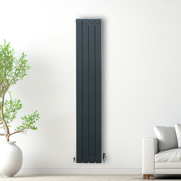 Radiateur en Aluminium & Vannes - 1800 x 315 mm