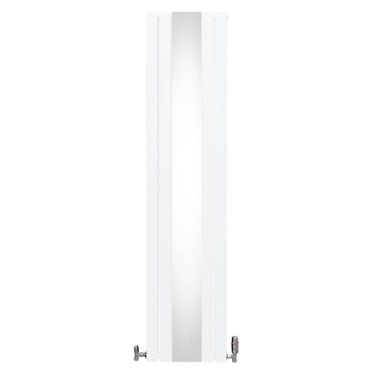 Radiateur plat à miroir blanc, 2 panneaux, dimensions 1800 x 425 mm, design moderne et élégant, idéal pour un intérieur contemporain