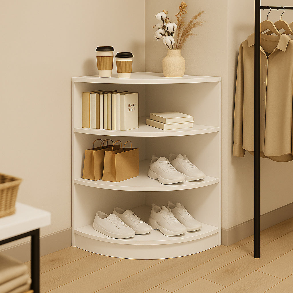 Comptoir de Vente Vitrine de Coin - Blanc LM60