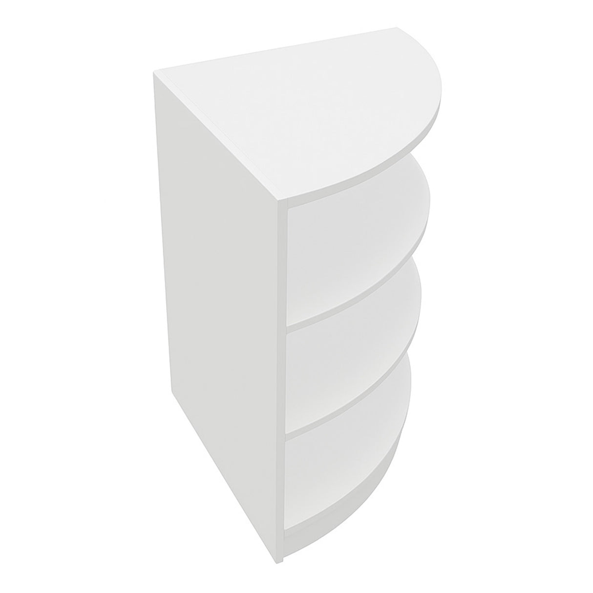 Comptoir de Vente Vitrine de Coin - Blanc LM60