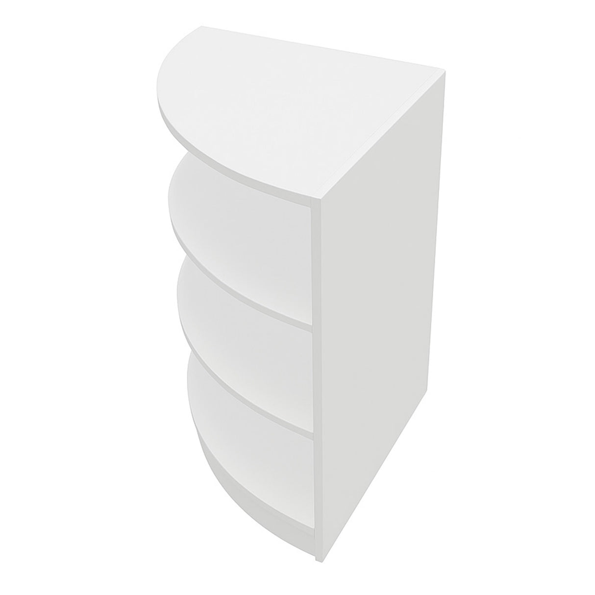 Comptoir de Vente Vitrine de Coin - Blanc LM60