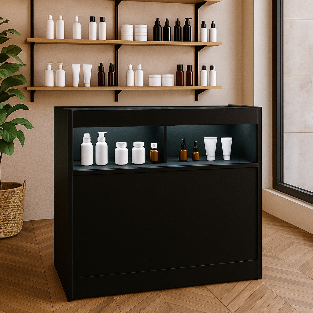 Comptoir de Vente à LED - Noir B900