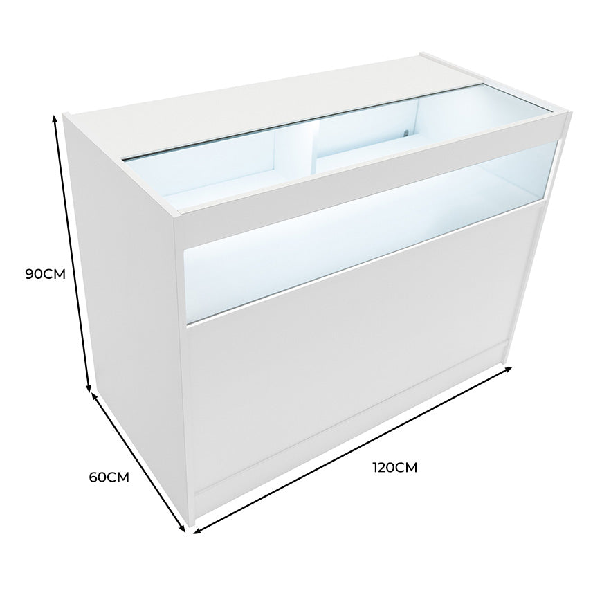 Comptoir de Vente à LED - Blanc B1200