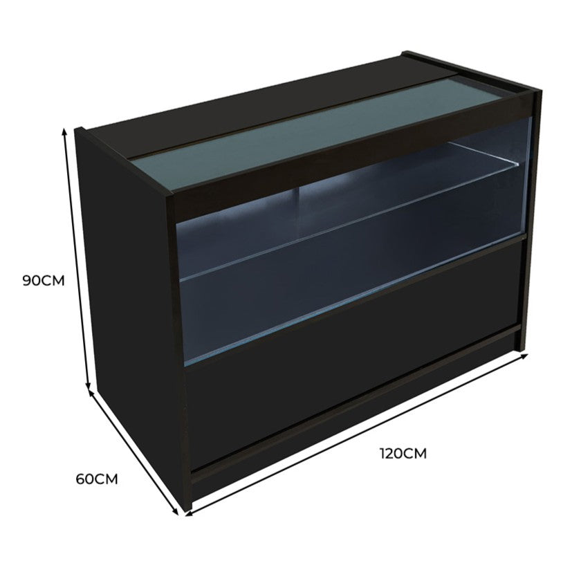 Comptoir de Vente à LED - Noir C1200