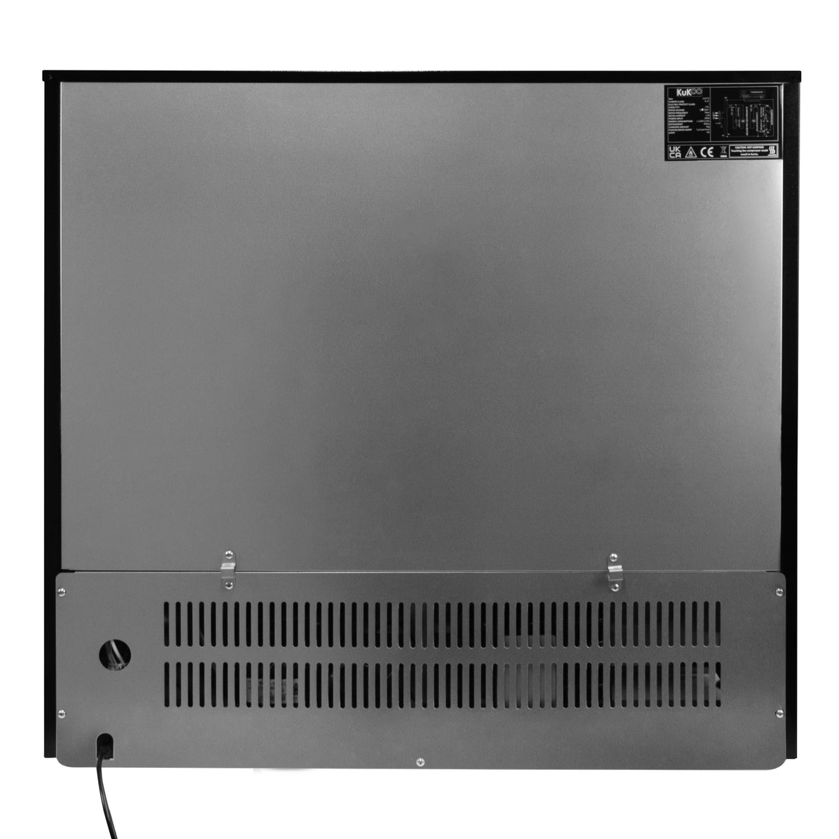 Arrière-bar réfrigéré avec finition en acier inoxydable, porte coulissante double, design moderne et élégant, idéal pour les espaces commerciaux