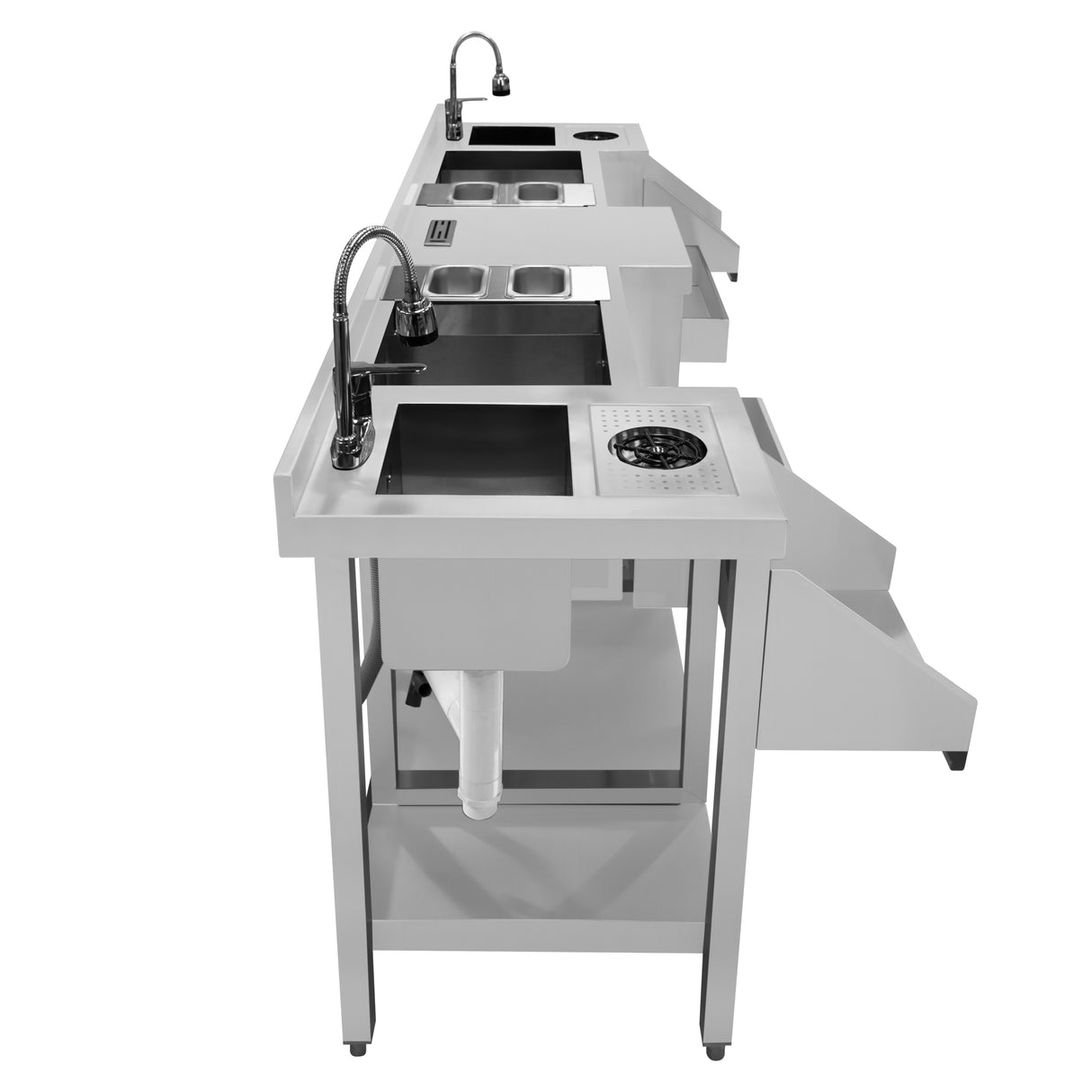 Station Double Jumelle pour Bar à Cocktails Version Compacte