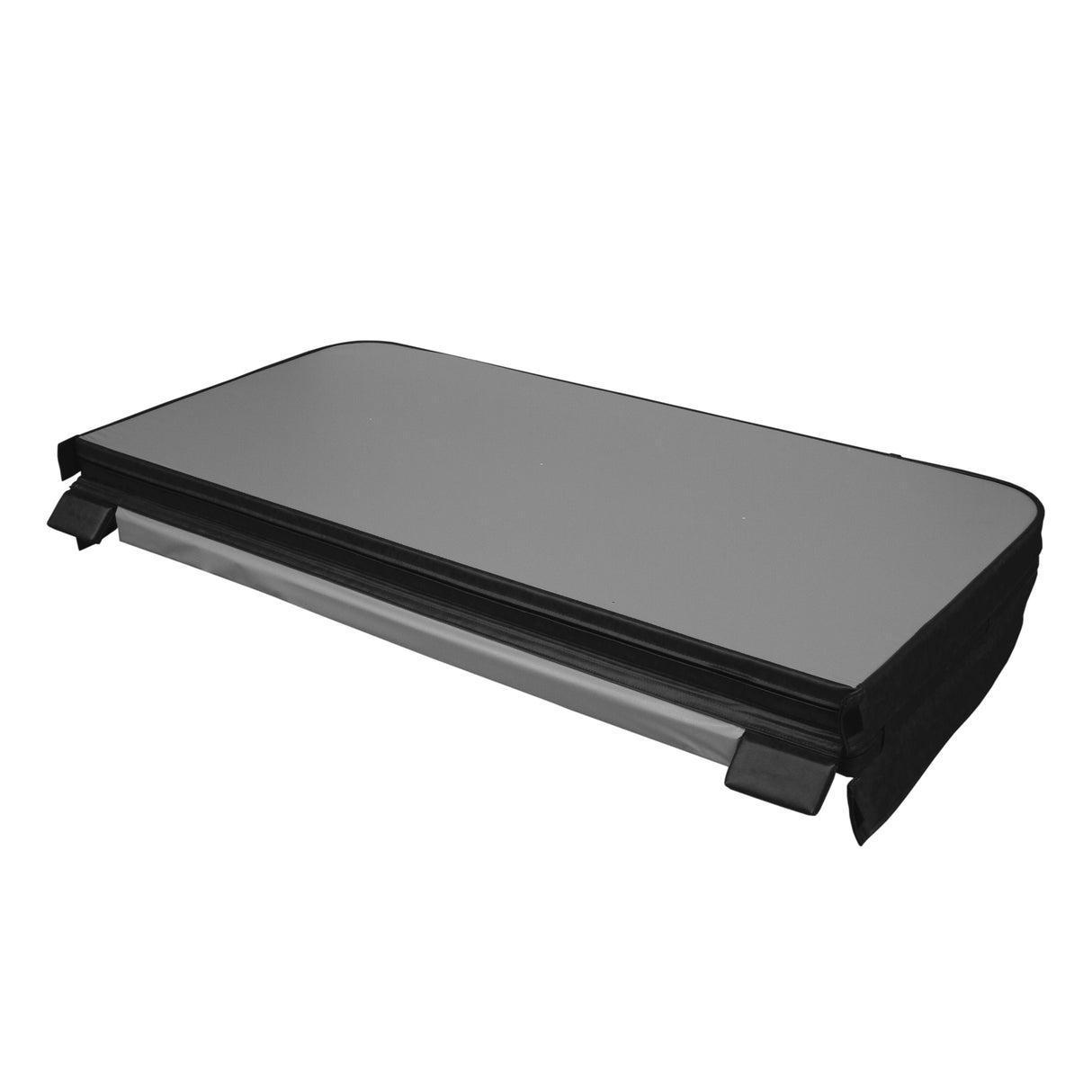 Housse de spa Jardi noire, 210 cm x 210 cm, en matériau résistant, avec une texture lisse et des bords renforcés pour une protection optimale