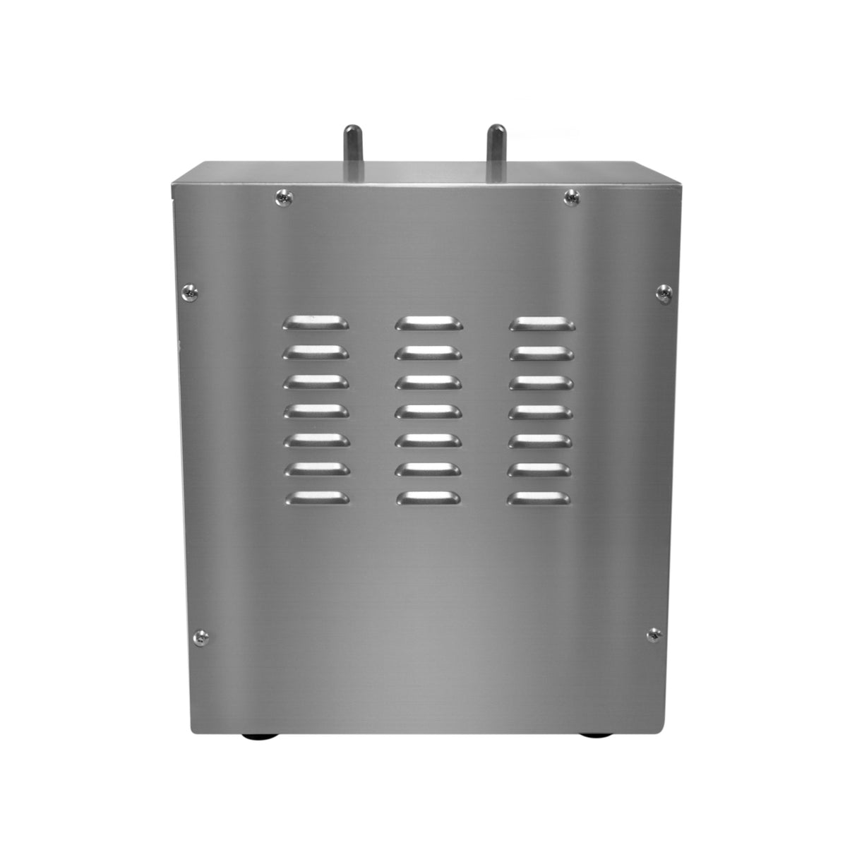 Shaker à bubble tea automatique en acier inoxydable, finition lisse, avec des fentes d'aération et des pieds antidérapants