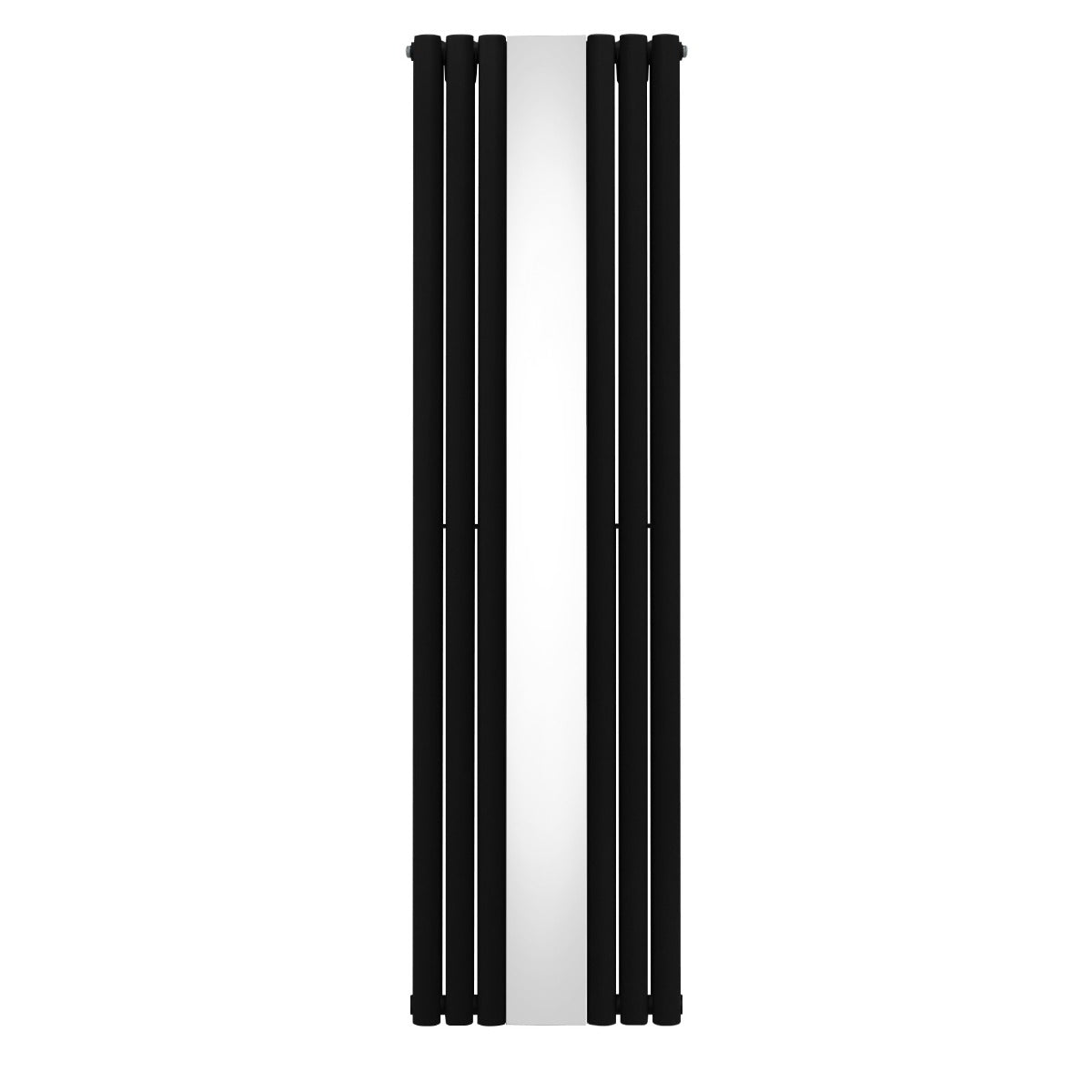 Radiateur à Colonne Ovale avec Miroir - 1800mm x 500mm – Noir