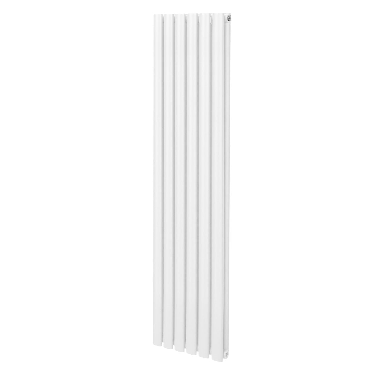 Radiateur à colonnes ovales blanc, 2 panneaux, dimensions 1600 x 360 mm, surface lisse et moderne, idéal pour un intérieur élégant
