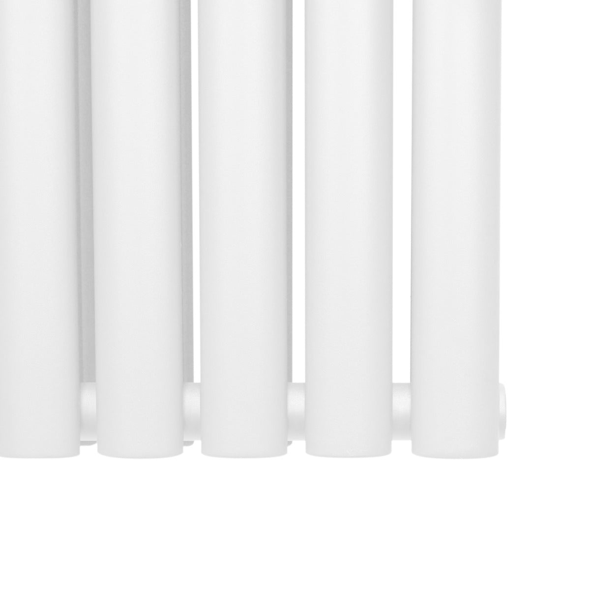 Radiateur à colonnes ovales blanc, 2 panneaux, dimensions 1600 x 360 mm, surface lisse et finition moderne, idéal pour le chauffage intérieur
