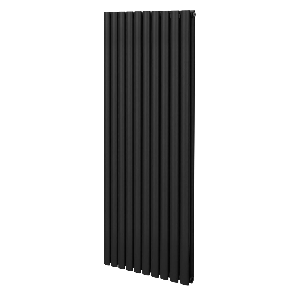 Radiateur à Colonnes Ovales, 2 Panneaux - 1600 x 600 mm – Noir