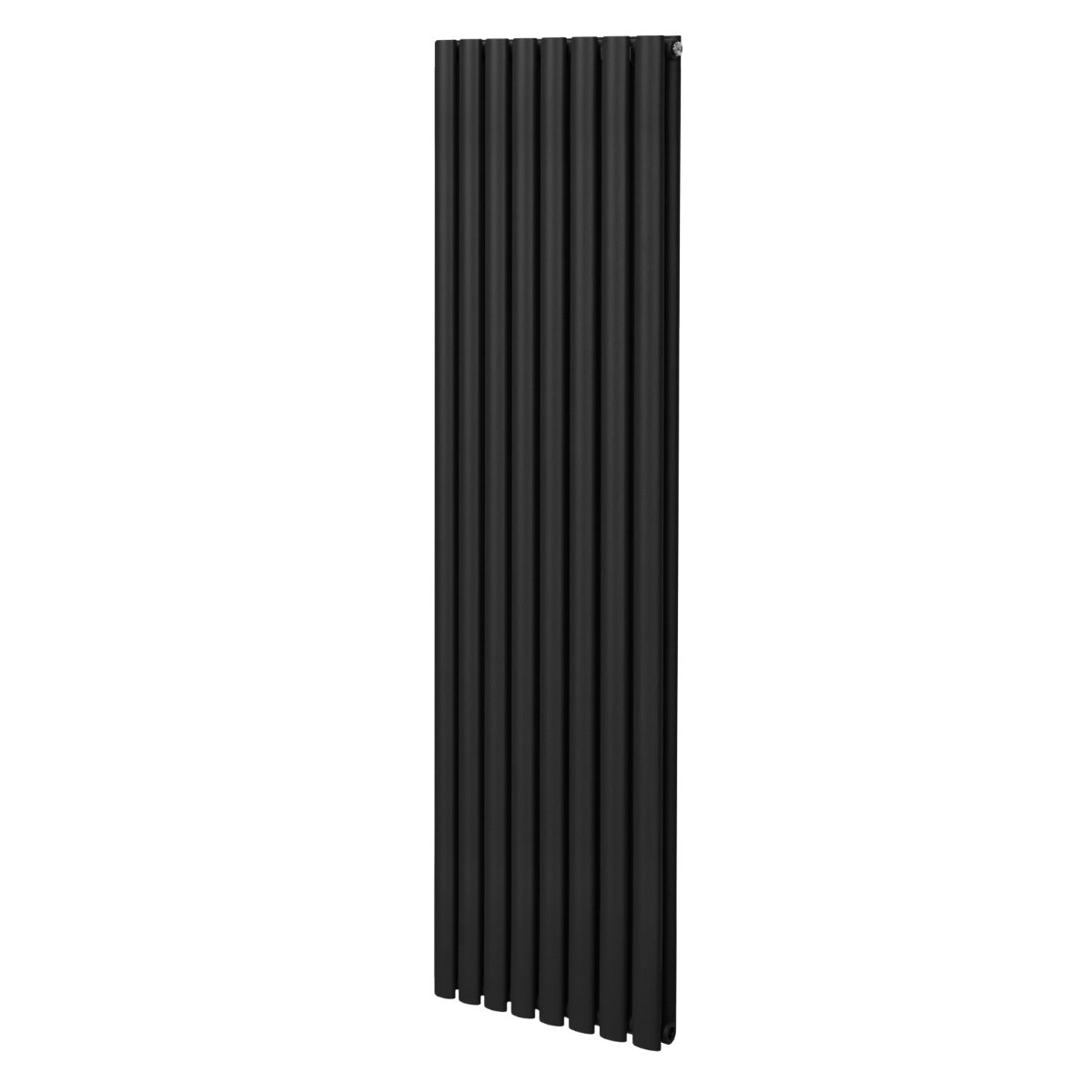Radiateur à Colonnes Ovales, 2 Panneaux - 1800 x 480 mm – Noir