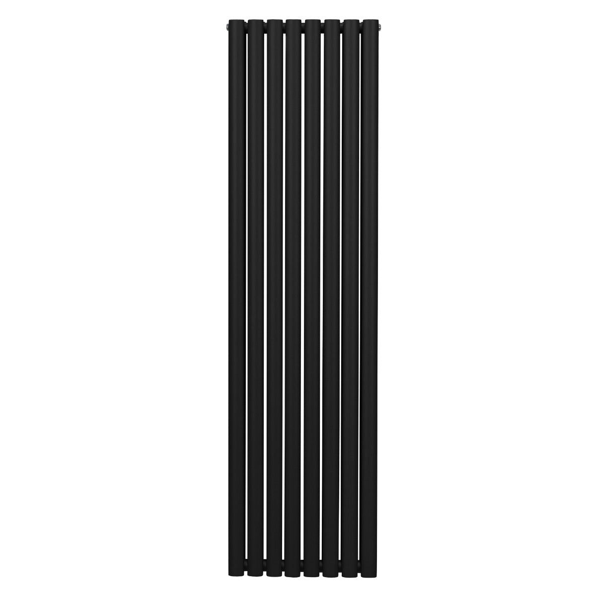 Radiateur à Colonnes Ovales, 2 Panneaux - 1800 x 480 mm – Noir