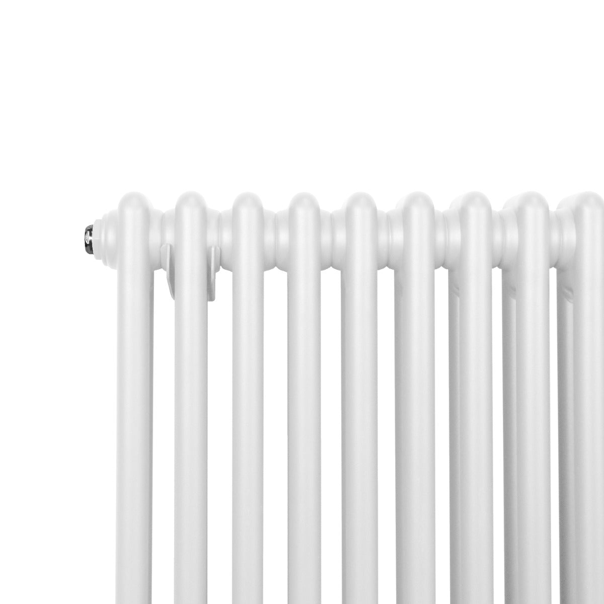 Radiateur traditionnel à 2 colonnes, finition blanche lisse, dimensions 600 x 1462 mm, design élégant et moderne pour un intérieur chaleureux
