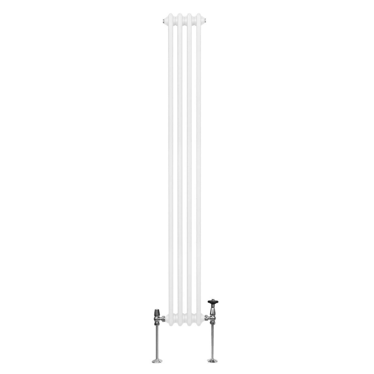 Radiateur traditionnel à 2 colonnes, couleur blanche, dimensions 1800 x 202 mm, avec finition lisse et élégante, idéal pour tout intérieur