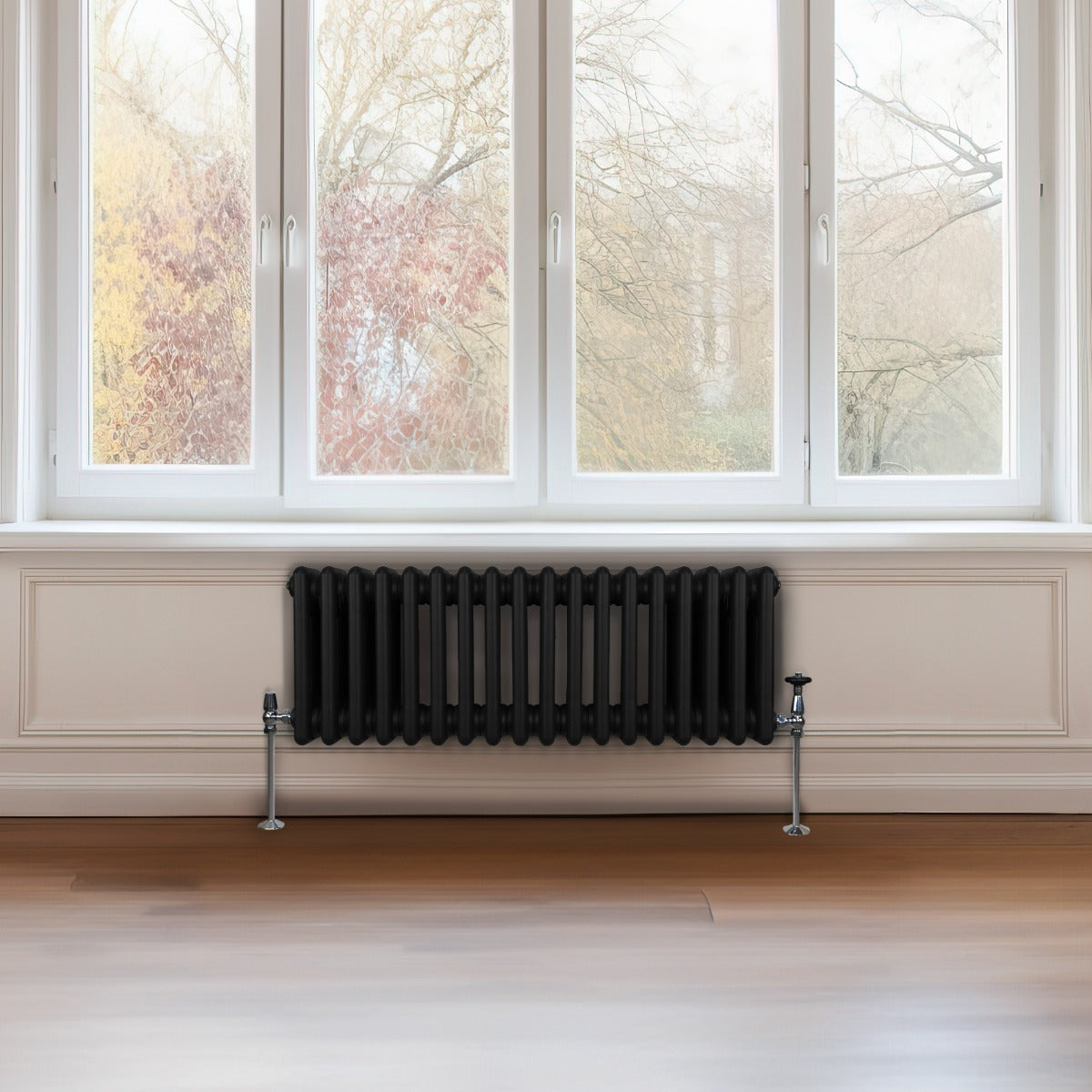 Radiateur Traditionnel à 3 Colonnes – 300 x 832 mm – Noir