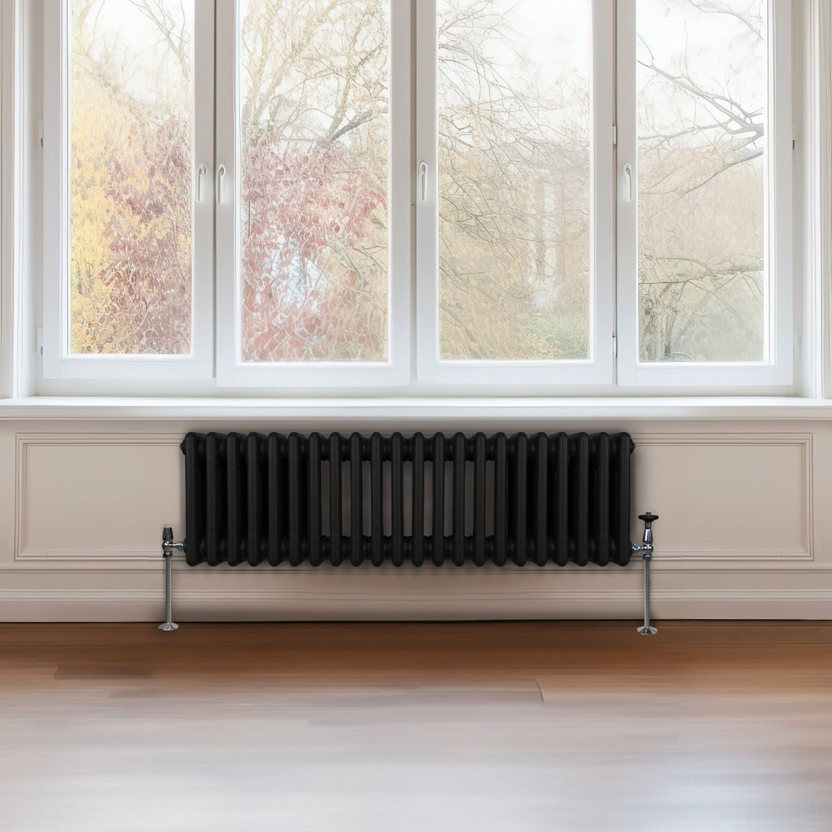 Radiateur Traditionnel à 3 Colonnes – 300 x 1012 mm – Noir