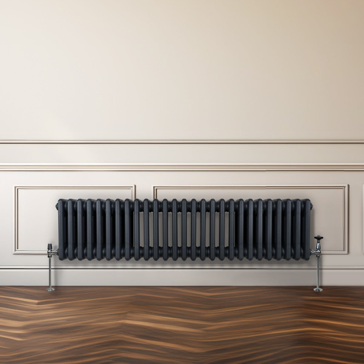 Radiateur Traditionnel à 3 Colonnes – 300 x 1192 mm – Gris Anthracite