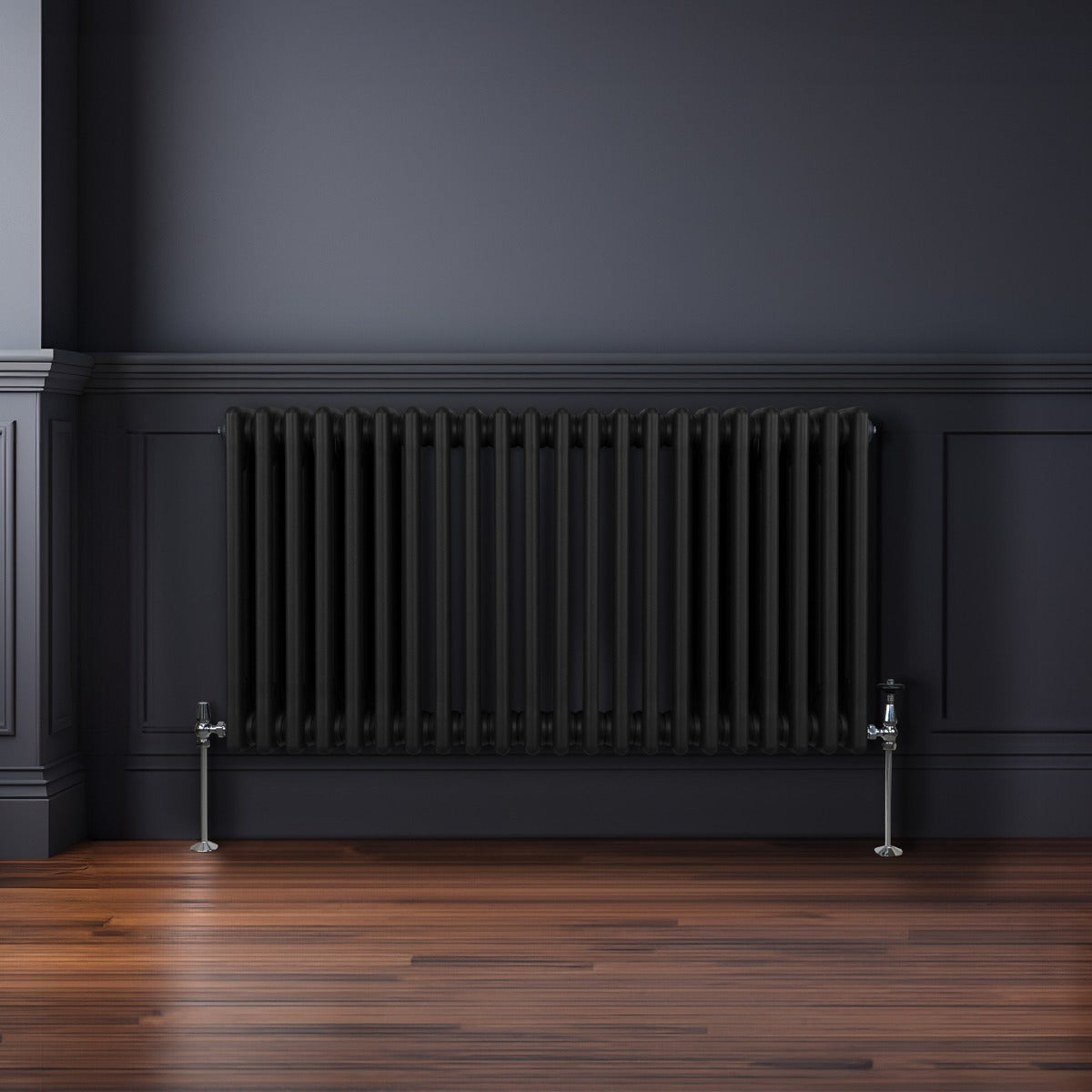 Radiateur Traditionnel à 3 Colonnes – 600 x 1012 mm – Noir