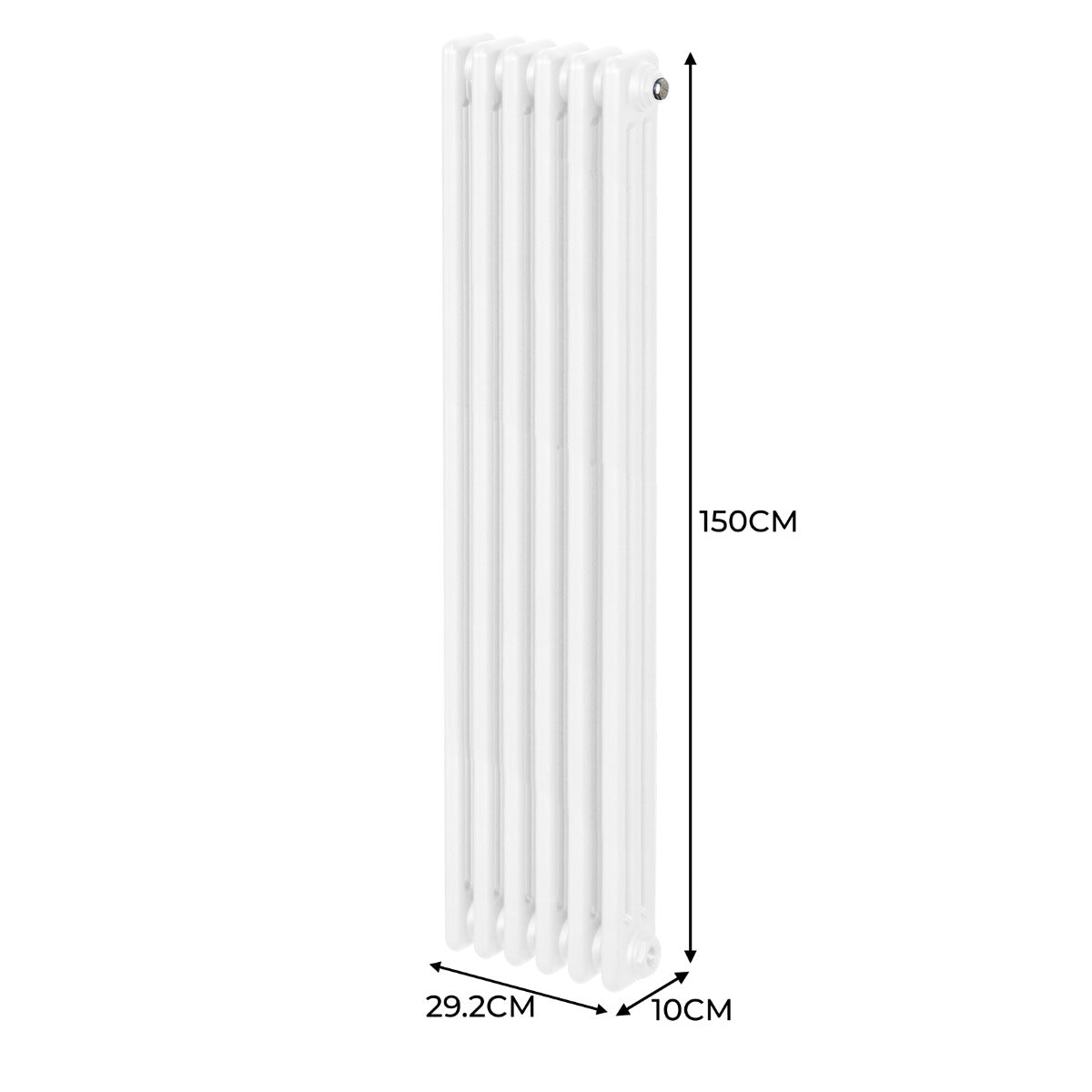 Radiateur Traditionnel à 3 Colonnes – 1500 x 292 mm – Blanc