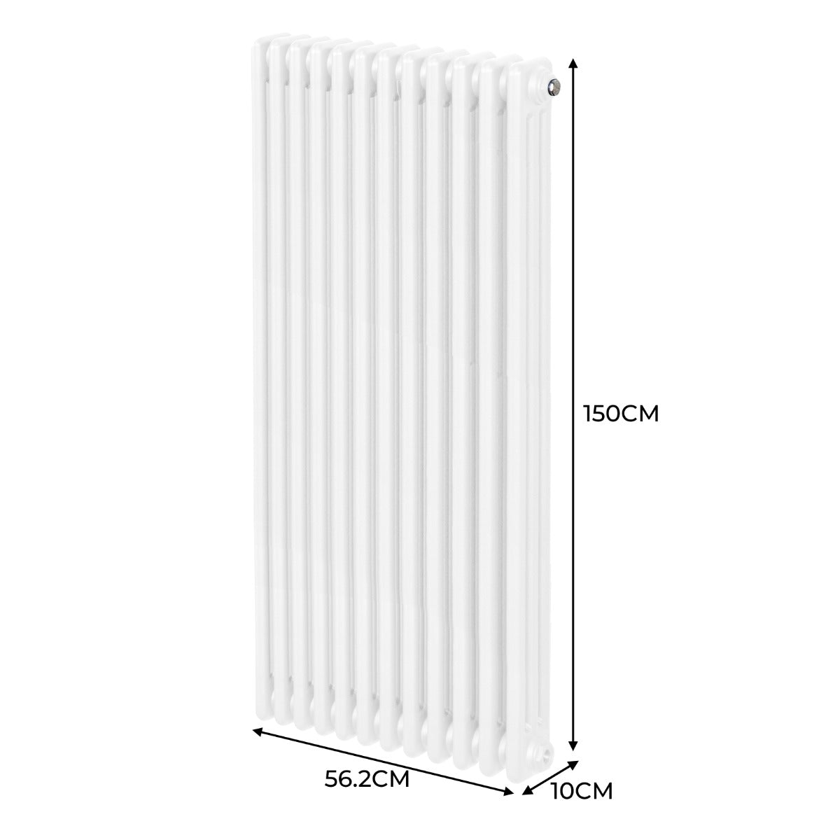 Radiateur Traditionnel à 3 Colonnes – 1500 x 562 mm – Blanc