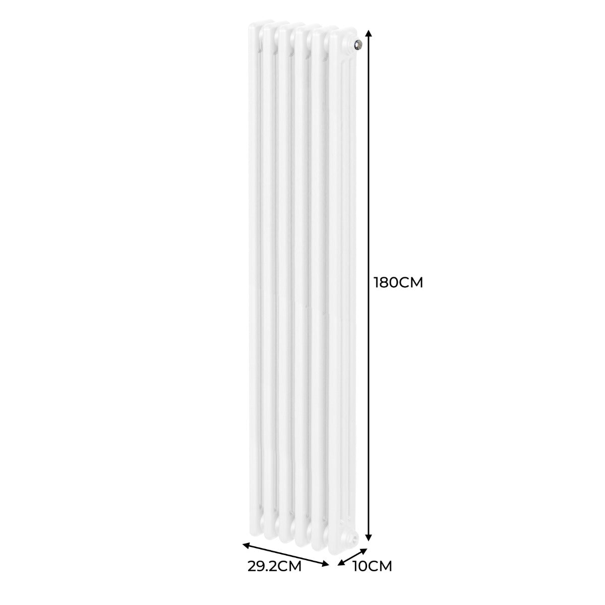 Radiateur Traditionnel à 3 Colonnes – 1800 x 292 mm – Blanc