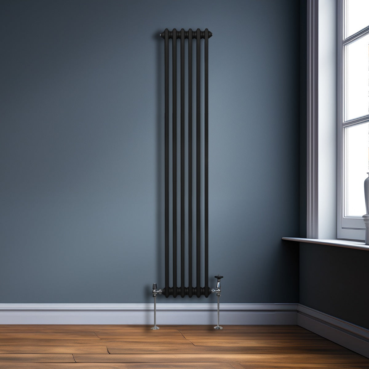 Radiateur Traditionnel à 3 Colonnes – 1800 x 292 mm – Noir
