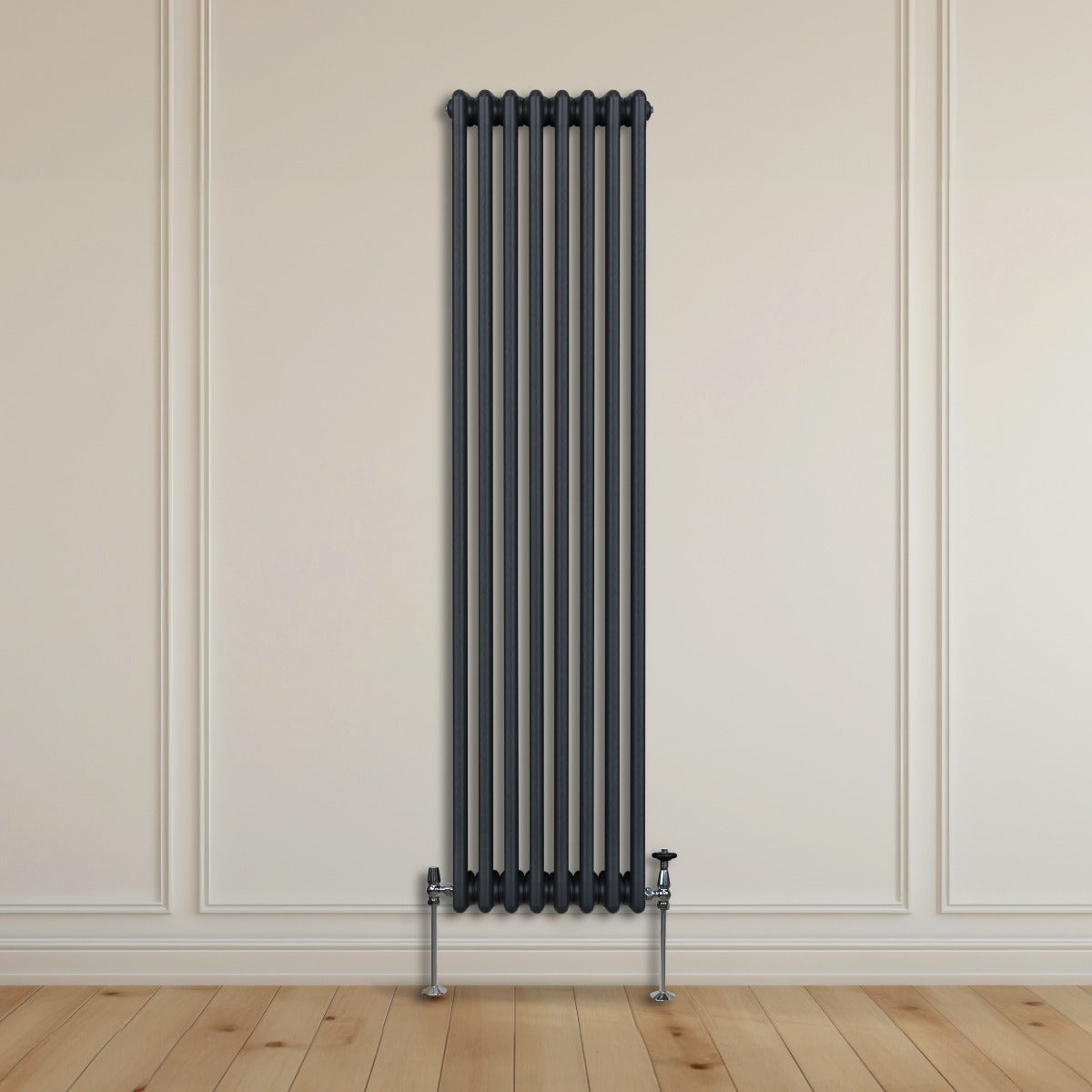Radiateur Traditionnel à 3 Colonnes – 1800 x 382 mm – Gris Anthracite