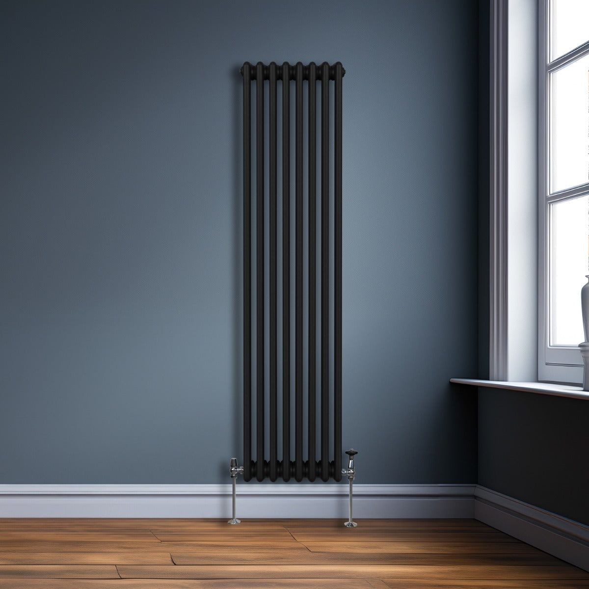 Radiateur Traditionnel à 3 Colonnes – 1800 x 382 mm – Noir