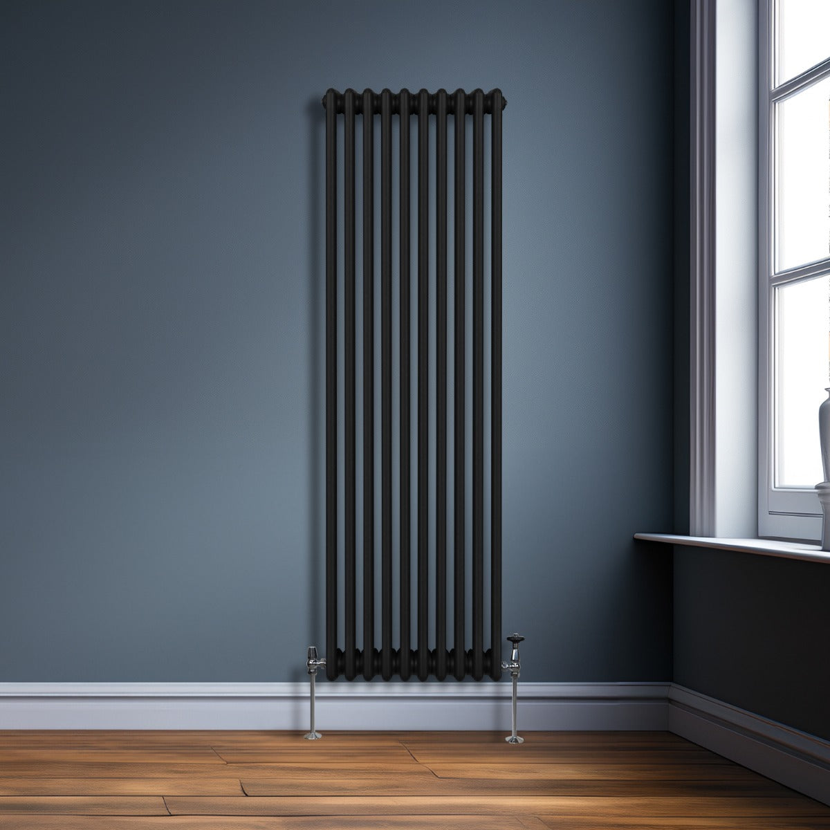 Radiateur Traditionnel à 3 Colonnes – 1800 x 472 mm – Noir