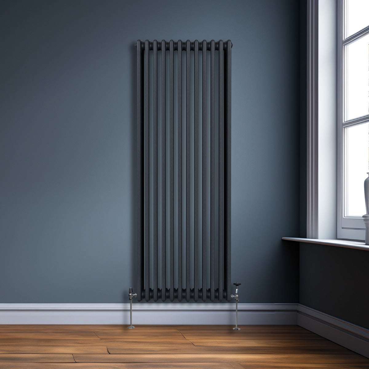 Radiateur Traditionnel à 3 Colonnes – 1800 x 562 mm – Gris Anthracite