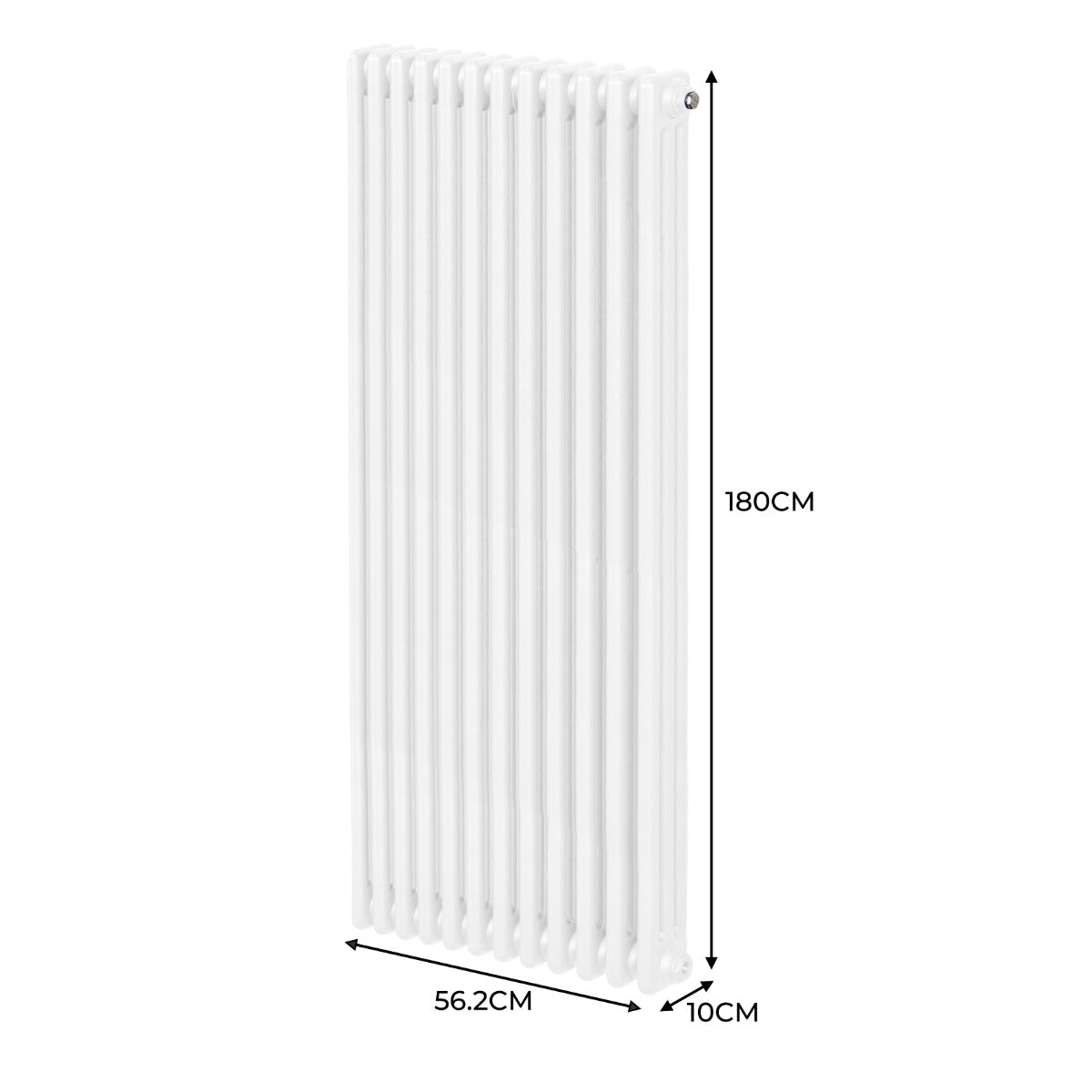 Radiateur Traditionnel à 3 Colonnes – 1800 x 562 mm – Blanc