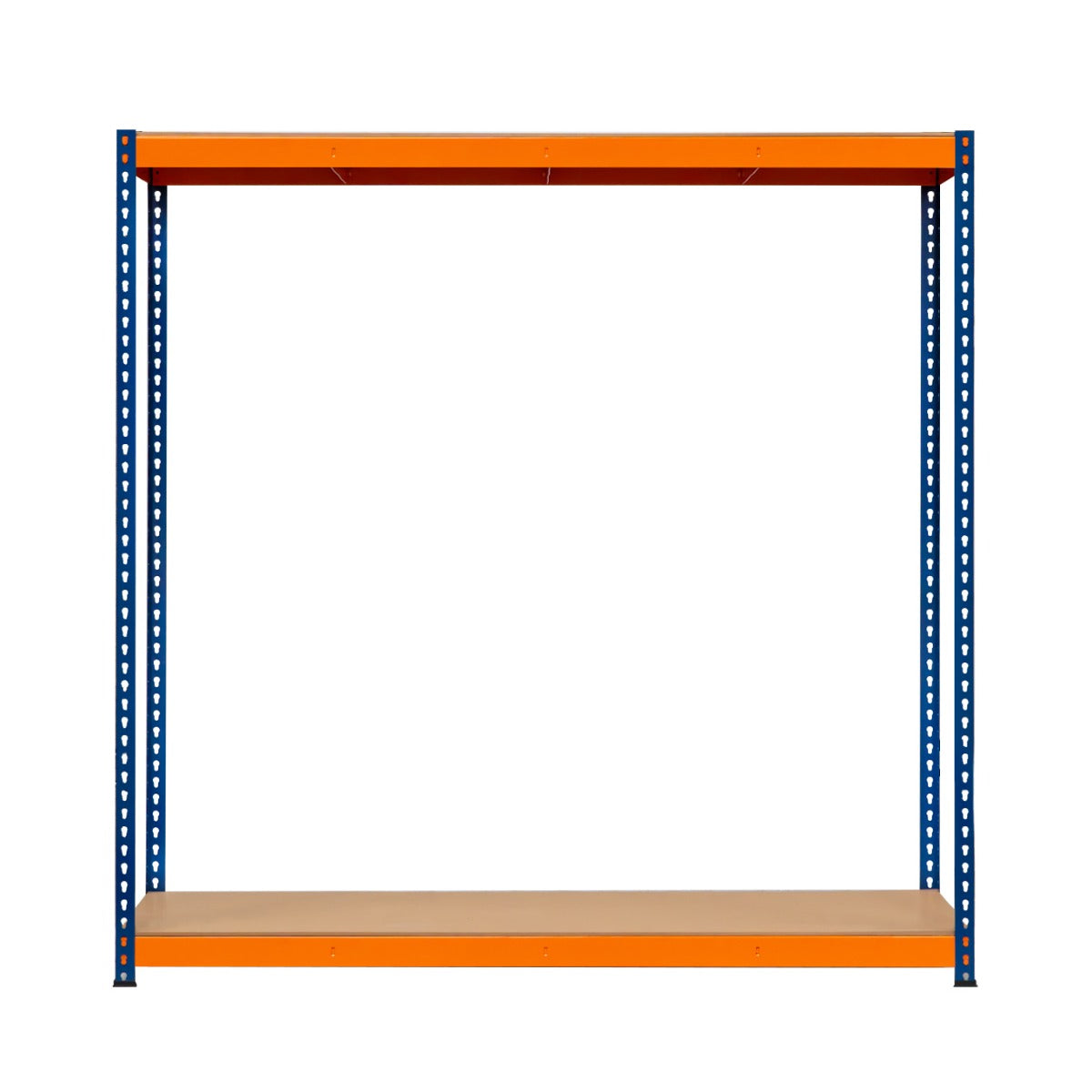 Monster Racking - 1 Rayonnage S-Rax à 2 Étagères en Acier Orange et Bleu 60cm x 180cm x 180cm