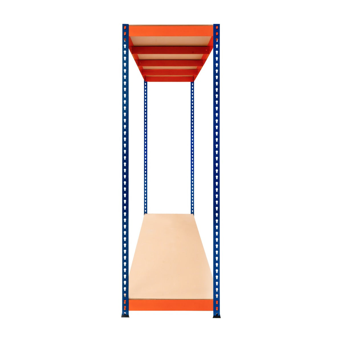 Monster Racking - 1 Rayonnage S-Rax à 2 Étagères en Acier Orange et Bleu 60cm x 180cm x 180cm