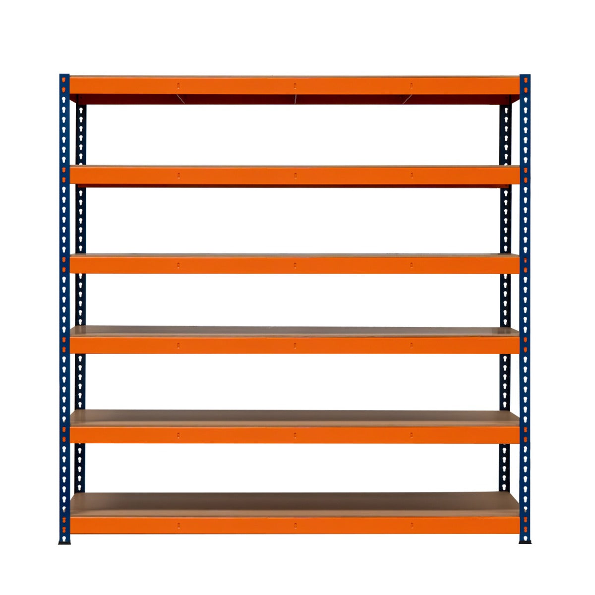 Monster Racking - 1 Rayonnage S-Rax à 6 Étagères en Acier Orange et Bleu 60cm x 180 cm x 180 cm