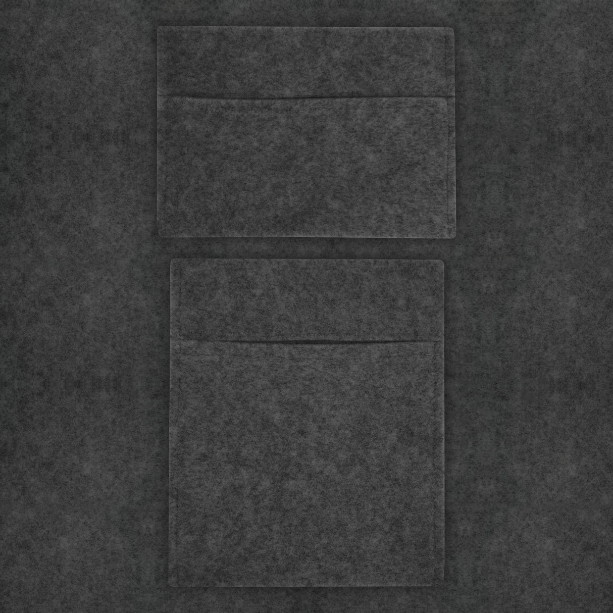 Doublure intérieure en gris anthracite avec deux poches de rangement, texture douce et finition élégante pour van