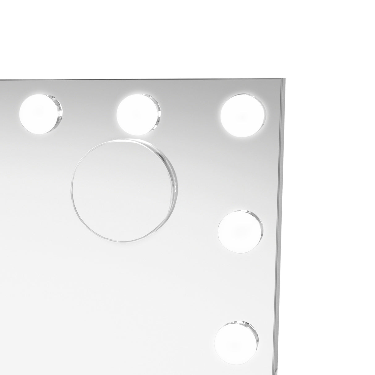 Miroir LED Bluetooth - 58 x 46 cm