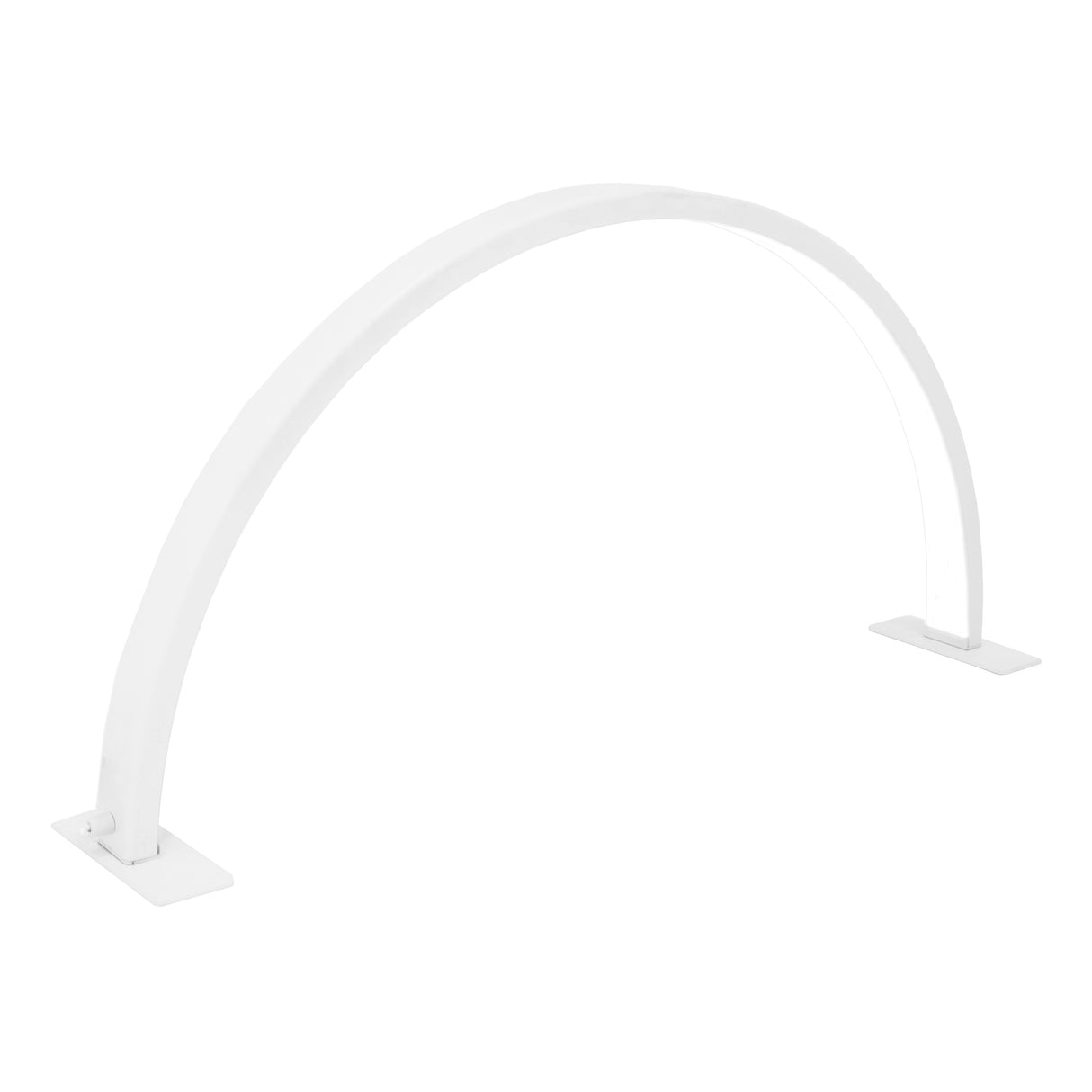 Lampe de manucure LED demi-lune blanche, design élégant avec une finition lisse et des bases solides pour un éclairage optimal