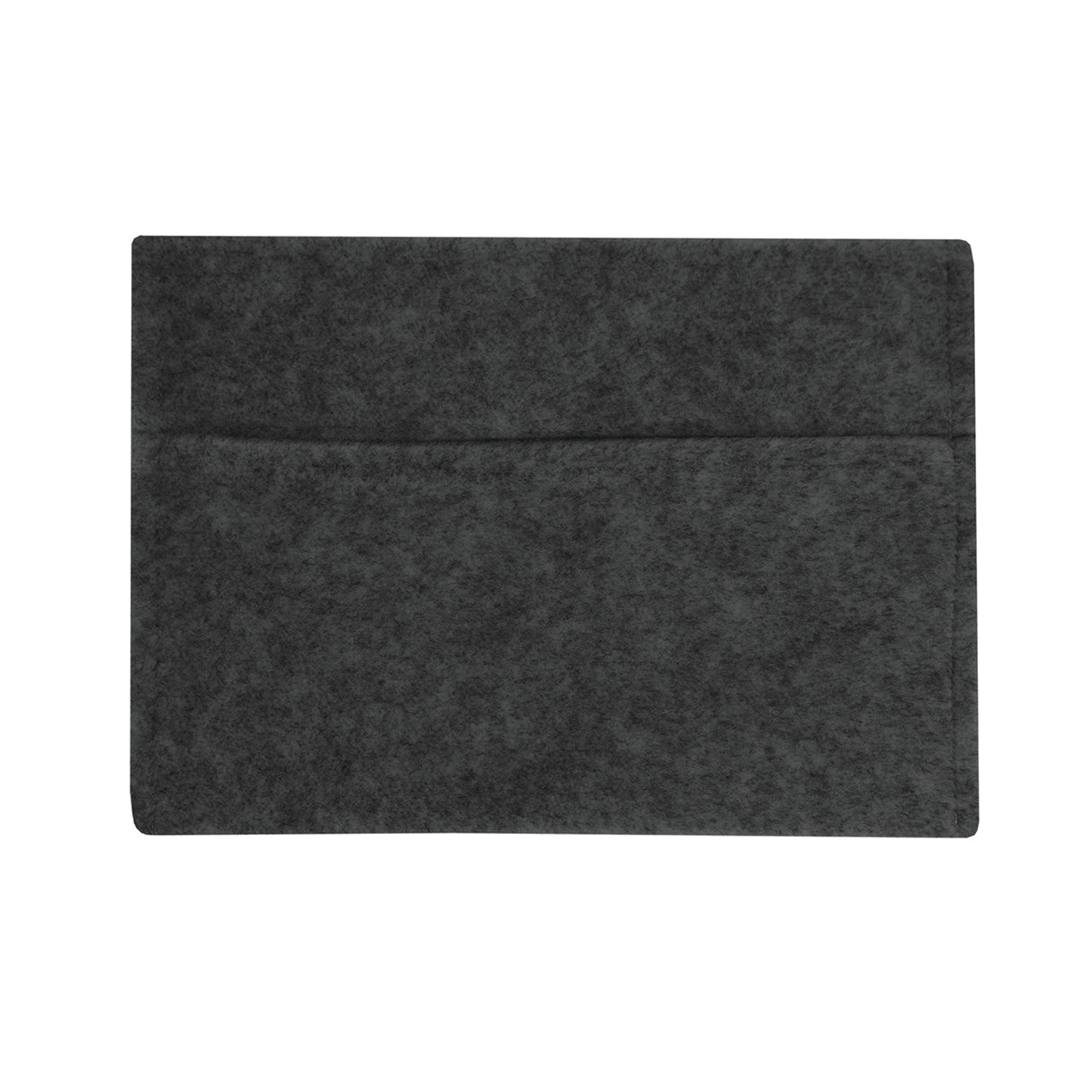 Poche de rangement en feutre gris anthracite, texture douce et élégante, idéale pour organiser divers objets à la maison