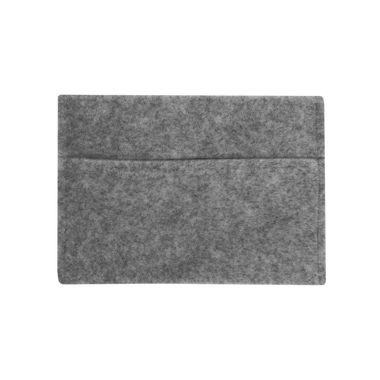Poches de rangement en feutre gris clair, rectangulaires, avec une texture douce et un design minimaliste pour une organisation élégante