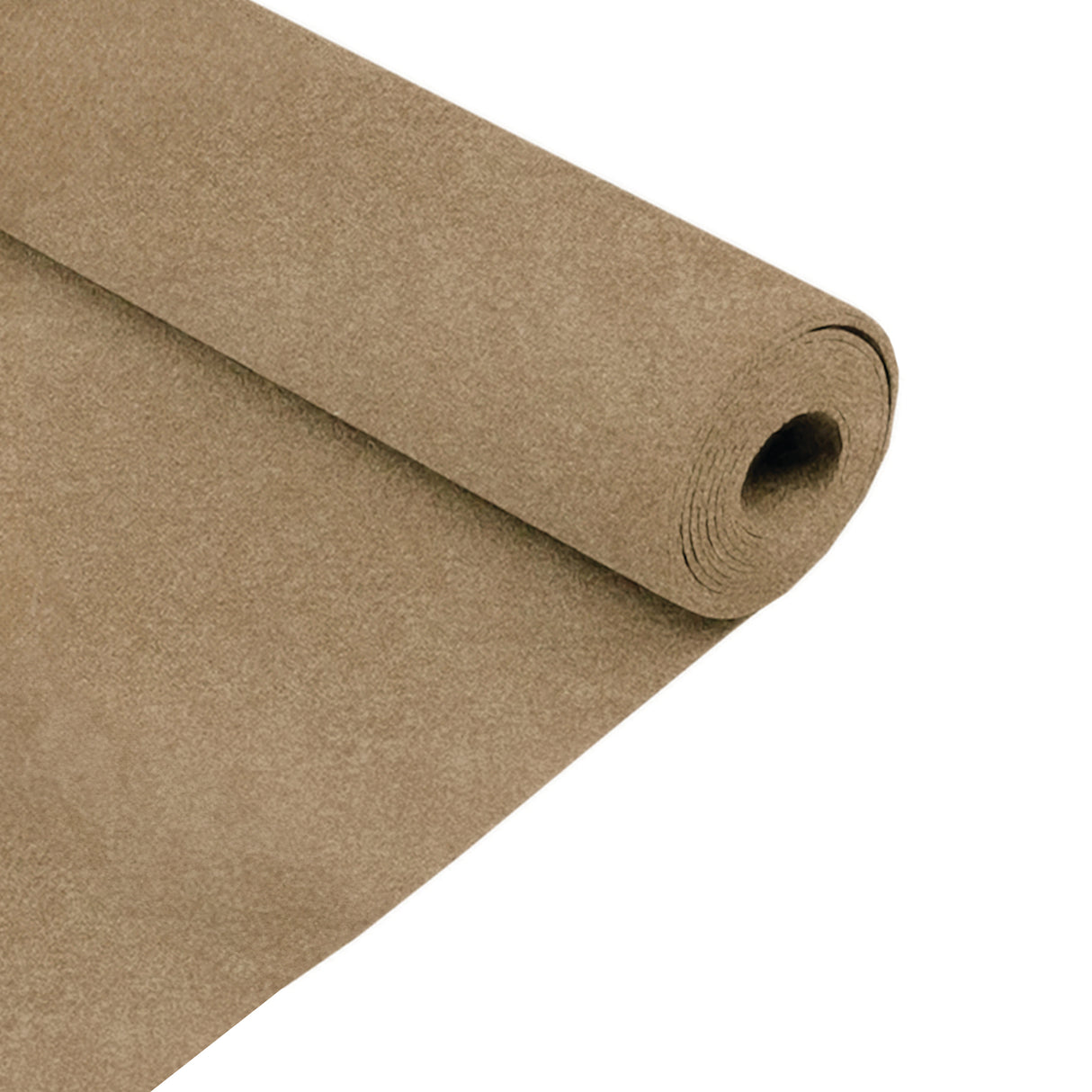 Doublure intérieure beige en rouleau, texture douce et veloutée, idéale pour l'aménagement de véhicules utilitaires