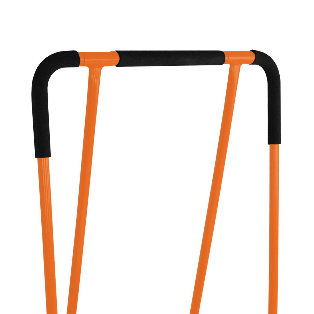 Chariot robuste pour plaques de plâtre, avec poignées en caoutchouc noir et structure orange, idéal pour le transport et la manutention