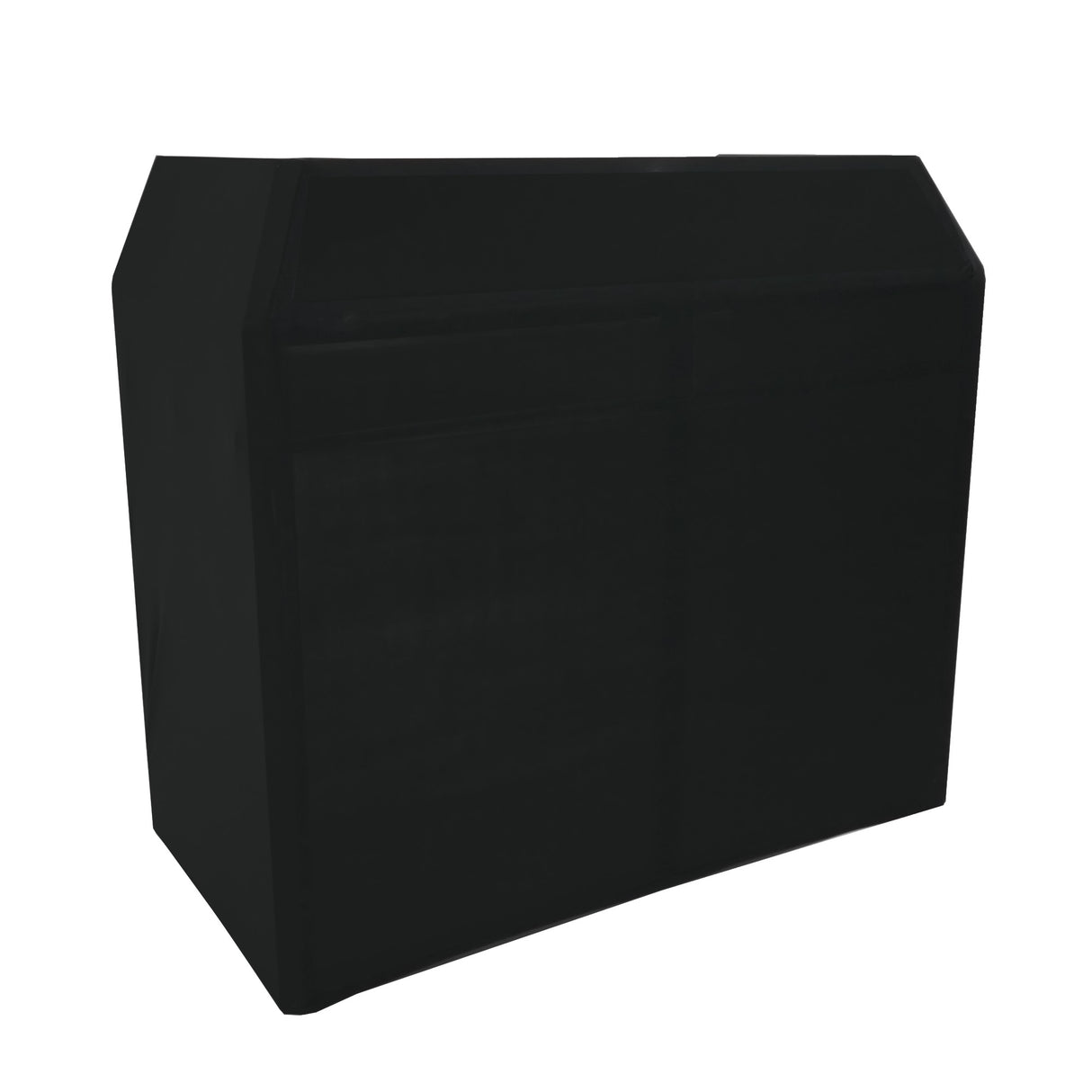 Stand DJ Premium en noir, design moderne et épuré, surface lisse et robuste, idéal pour les performances musicales professionnelles