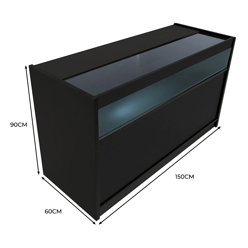 Comptoir de Vente à LED - Noir B1500