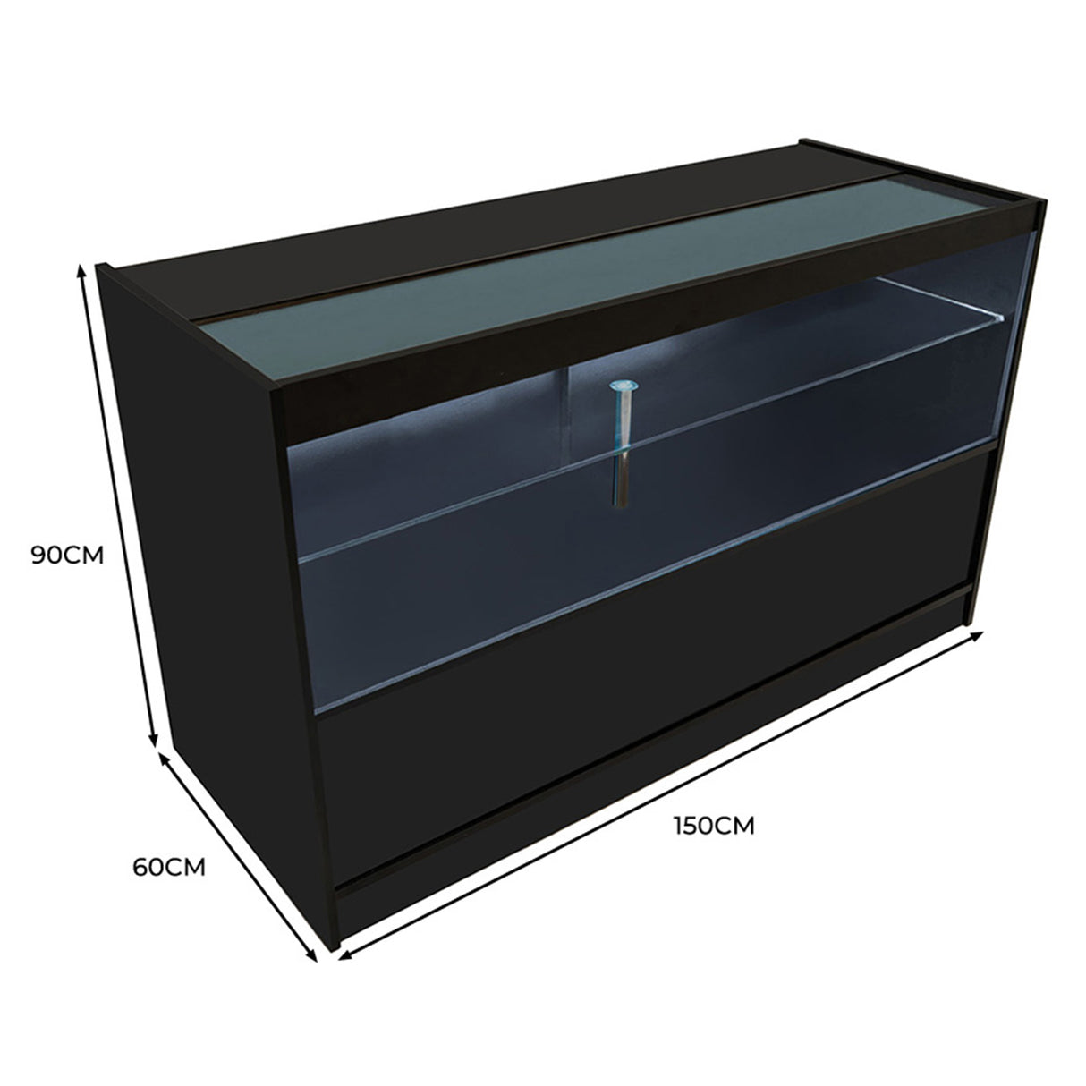 Comptoir de Vente à LED - Noir C1500