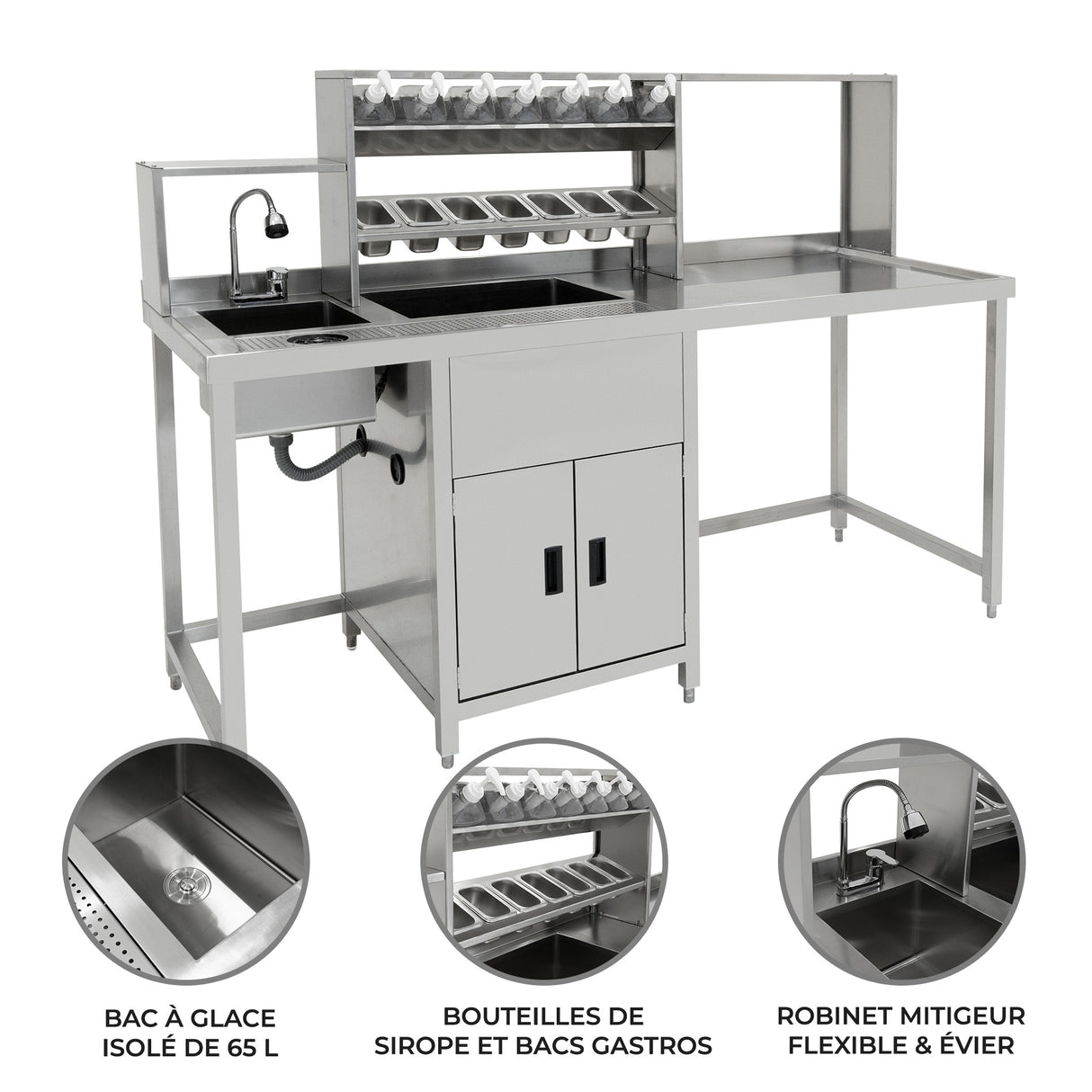 KuKoo - Banc de Travail Pour Bubble Tea